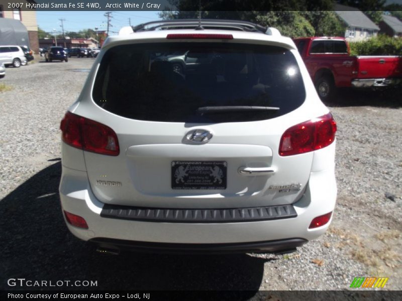 Arctic White / Gray 2007 Hyundai Santa Fe SE 4WD