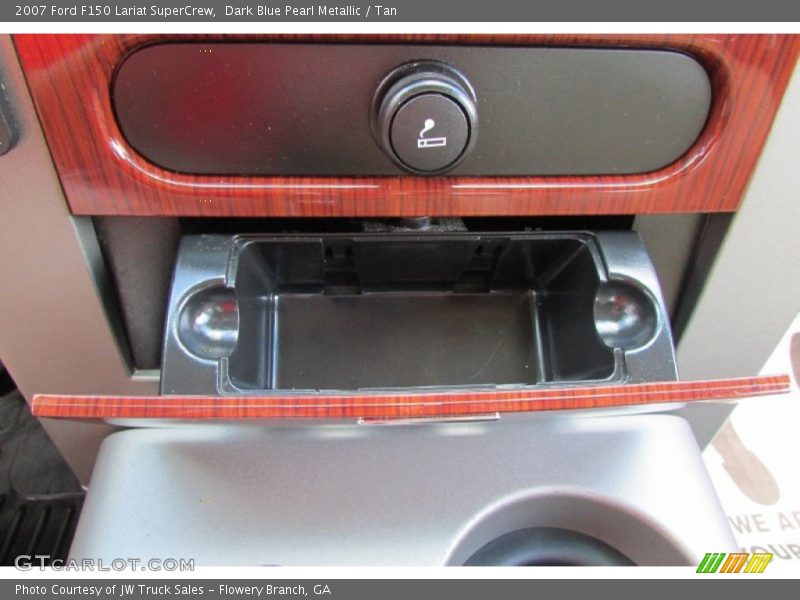 Dark Blue Pearl Metallic / Tan 2007 Ford F150 Lariat SuperCrew