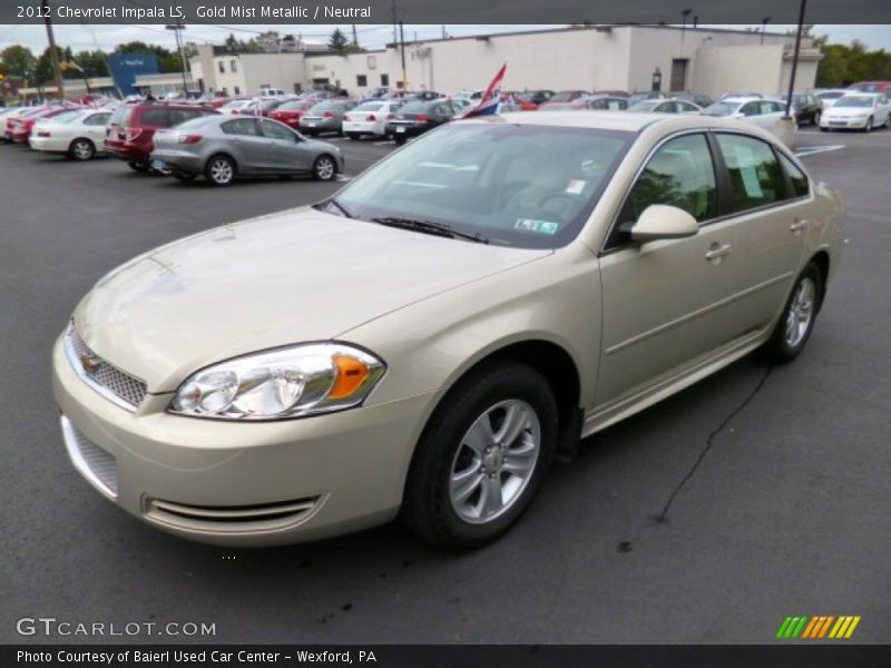 Gold Mist Metallic / Neutral 2012 Chevrolet Impala LS