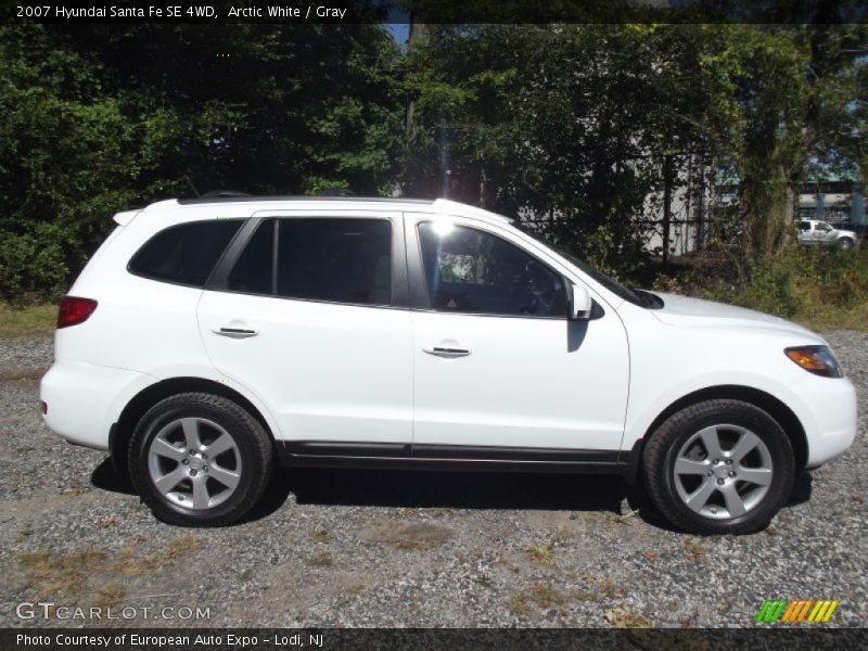 Arctic White / Gray 2007 Hyundai Santa Fe SE 4WD