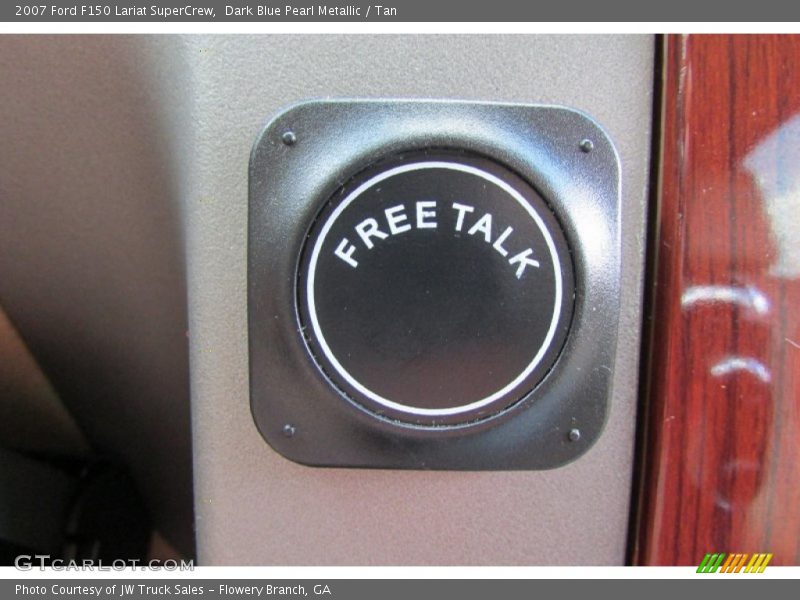 Dark Blue Pearl Metallic / Tan 2007 Ford F150 Lariat SuperCrew