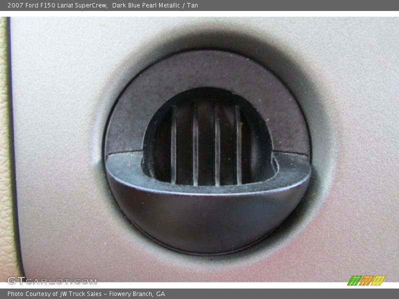 Dark Blue Pearl Metallic / Tan 2007 Ford F150 Lariat SuperCrew