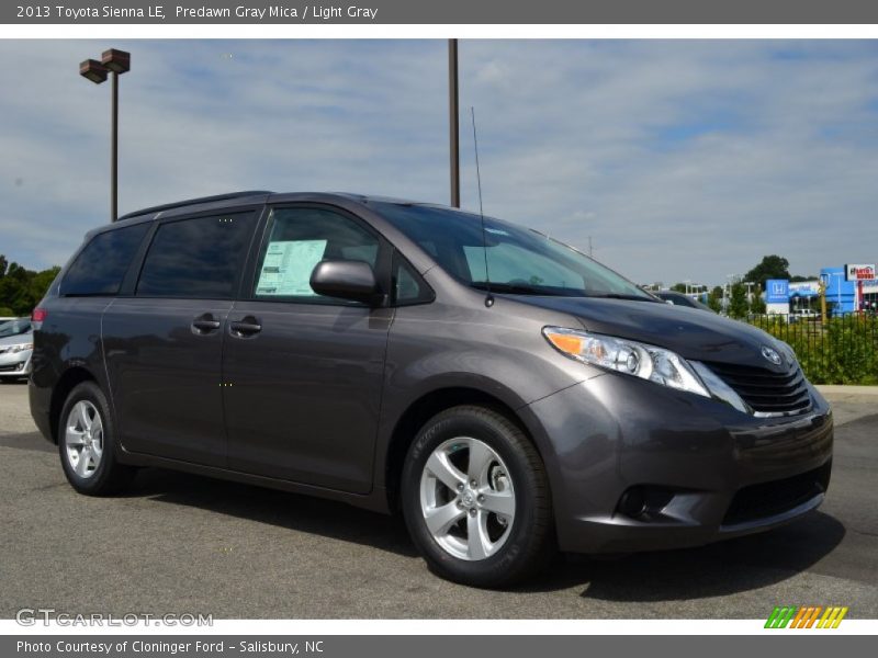 Predawn Gray Mica / Light Gray 2013 Toyota Sienna LE