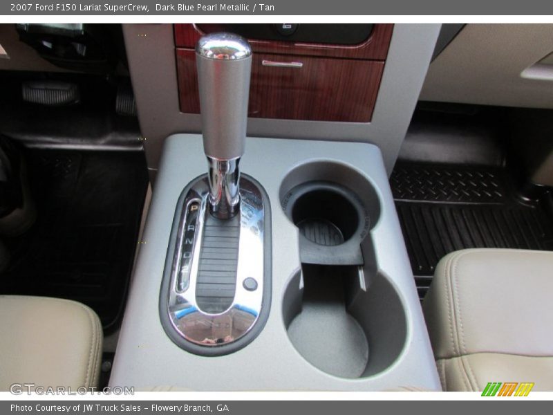 Dark Blue Pearl Metallic / Tan 2007 Ford F150 Lariat SuperCrew