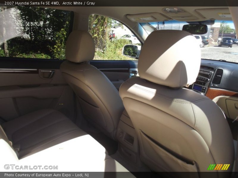 Arctic White / Gray 2007 Hyundai Santa Fe SE 4WD