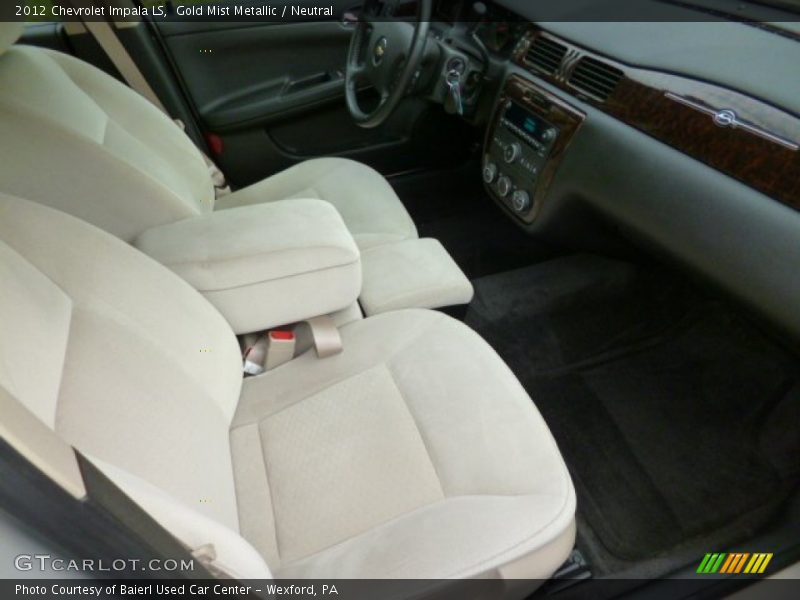 Gold Mist Metallic / Neutral 2012 Chevrolet Impala LS