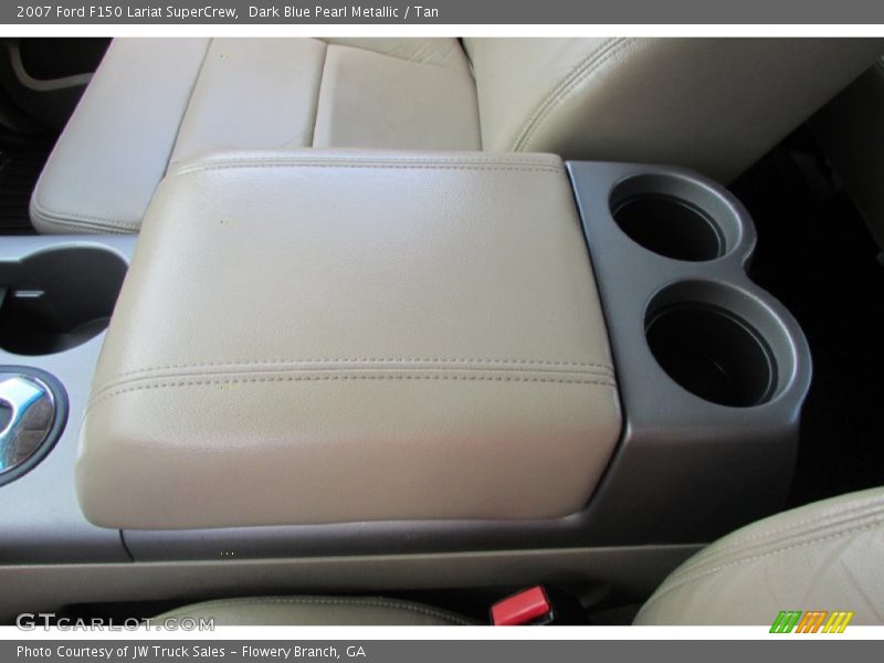 Dark Blue Pearl Metallic / Tan 2007 Ford F150 Lariat SuperCrew