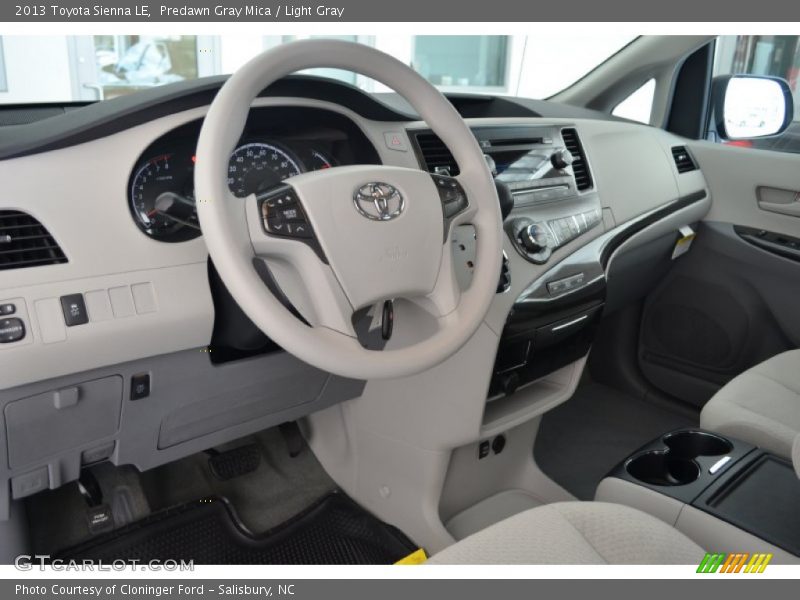 Predawn Gray Mica / Light Gray 2013 Toyota Sienna LE