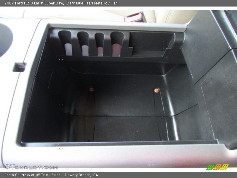 Dark Blue Pearl Metallic / Tan 2007 Ford F150 Lariat SuperCrew