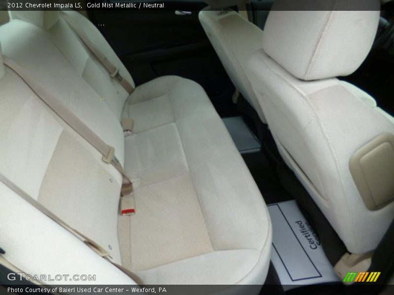 Gold Mist Metallic / Neutral 2012 Chevrolet Impala LS