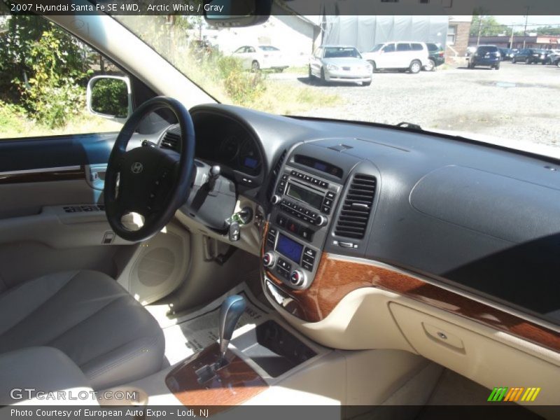 Arctic White / Gray 2007 Hyundai Santa Fe SE 4WD