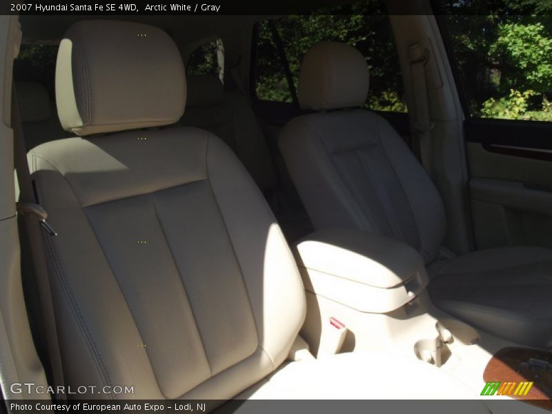 Arctic White / Gray 2007 Hyundai Santa Fe SE 4WD