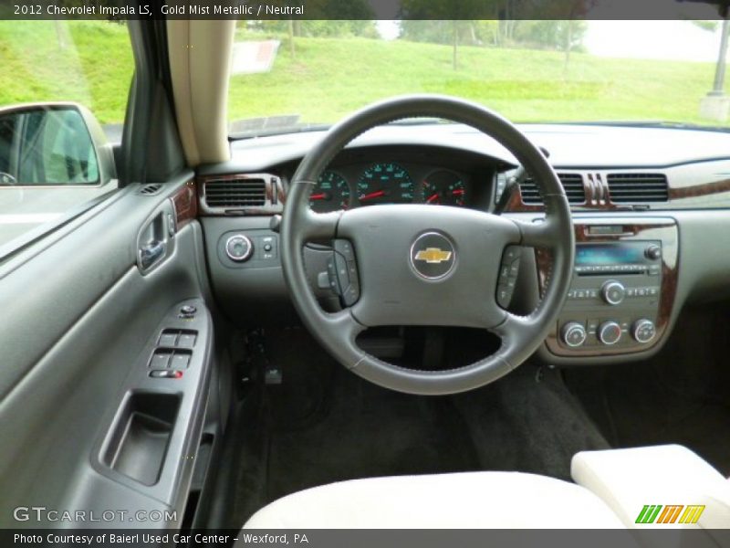 Gold Mist Metallic / Neutral 2012 Chevrolet Impala LS