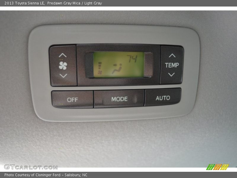 Predawn Gray Mica / Light Gray 2013 Toyota Sienna LE