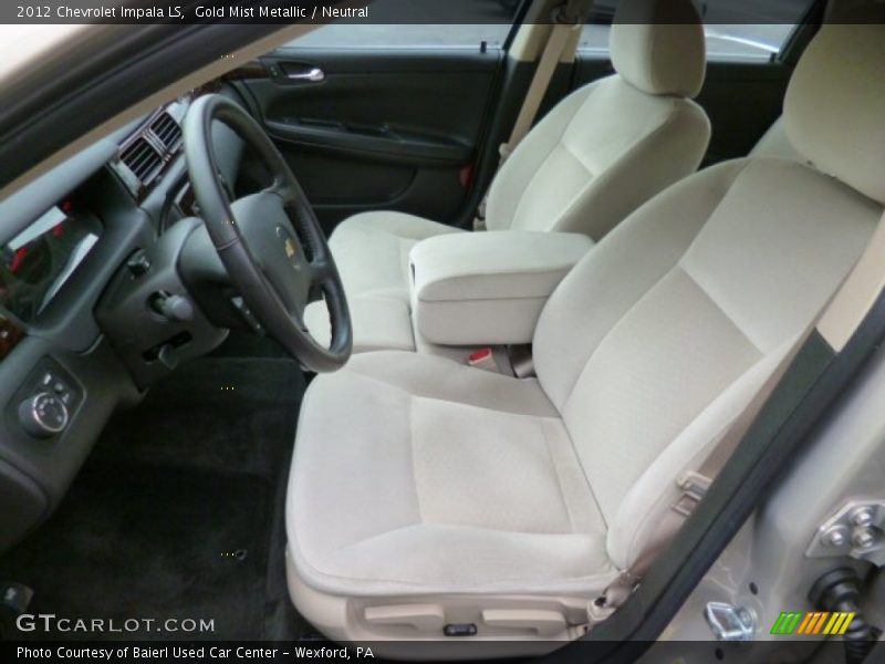 Gold Mist Metallic / Neutral 2012 Chevrolet Impala LS