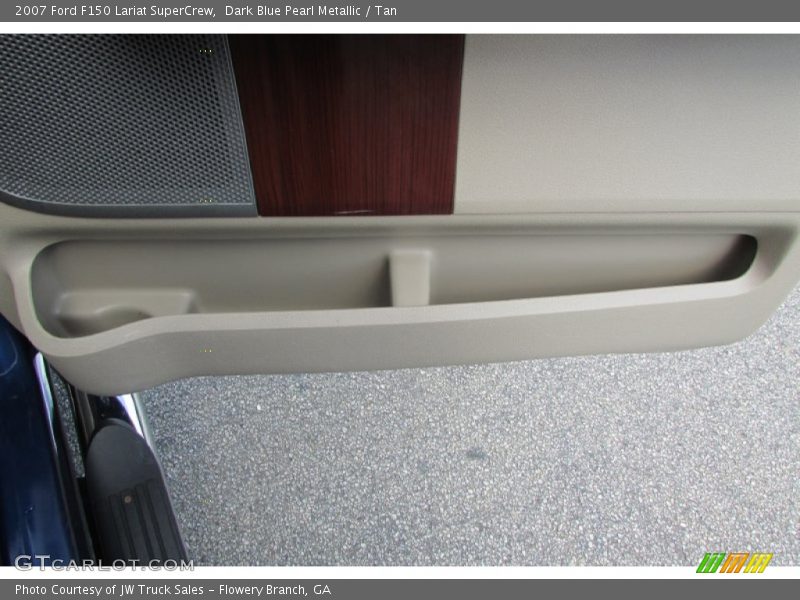 Dark Blue Pearl Metallic / Tan 2007 Ford F150 Lariat SuperCrew