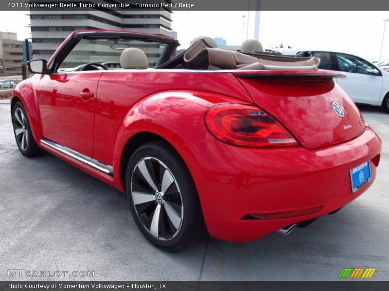 Tornado Red / Beige 2013 Volkswagen Beetle Turbo Convertible