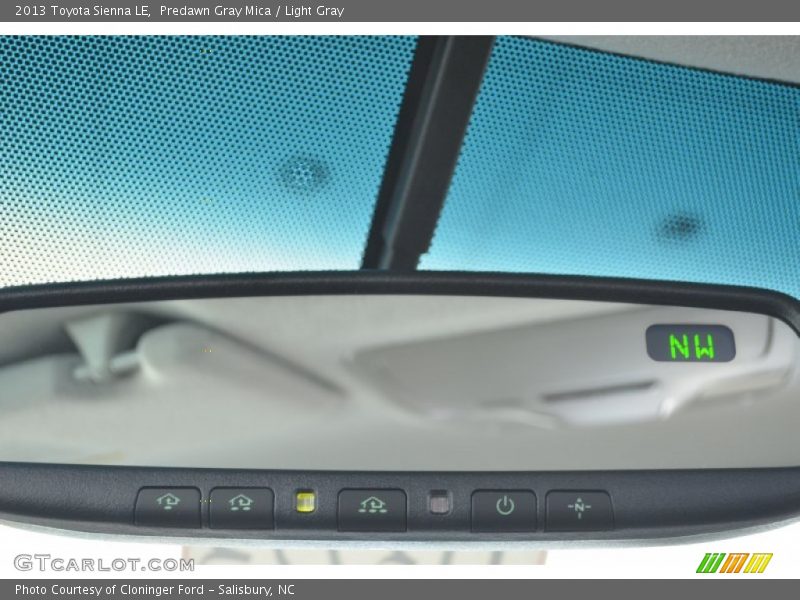 Predawn Gray Mica / Light Gray 2013 Toyota Sienna LE