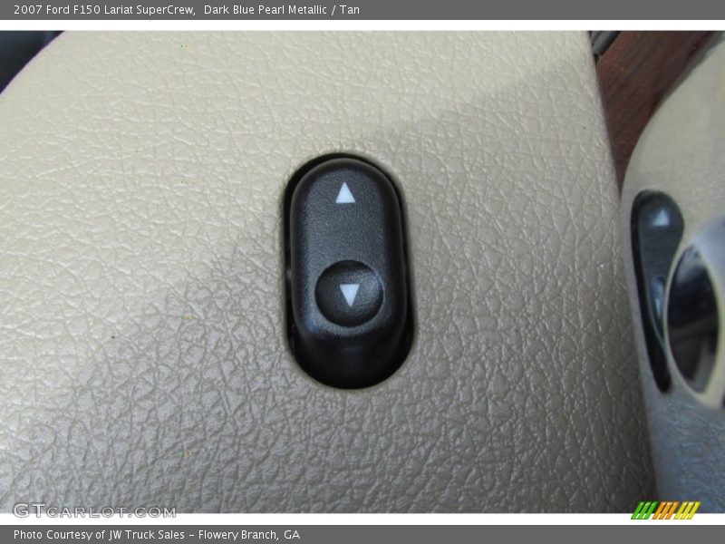 Dark Blue Pearl Metallic / Tan 2007 Ford F150 Lariat SuperCrew