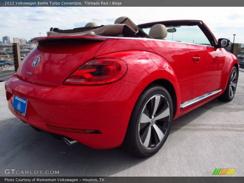 Tornado Red / Beige 2013 Volkswagen Beetle Turbo Convertible