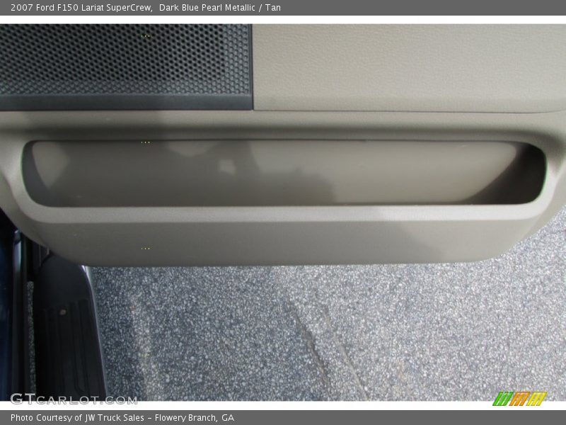 Dark Blue Pearl Metallic / Tan 2007 Ford F150 Lariat SuperCrew