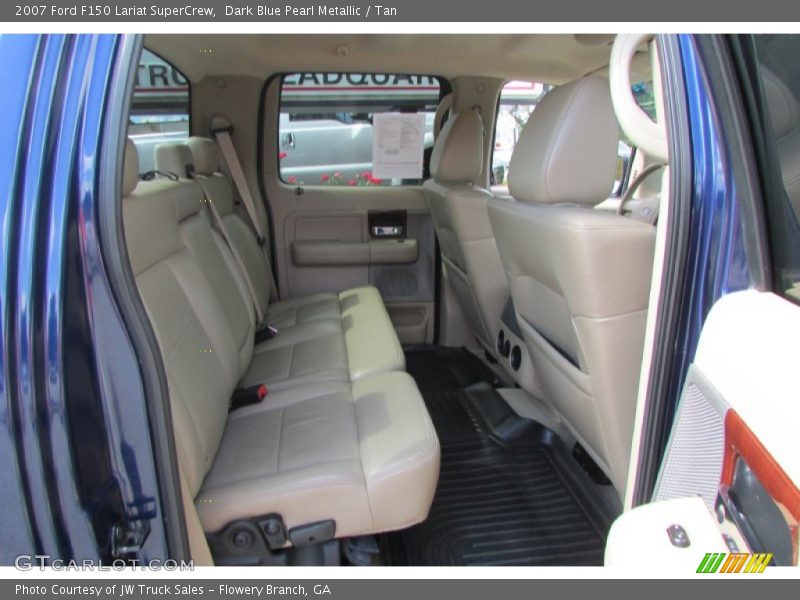 Dark Blue Pearl Metallic / Tan 2007 Ford F150 Lariat SuperCrew