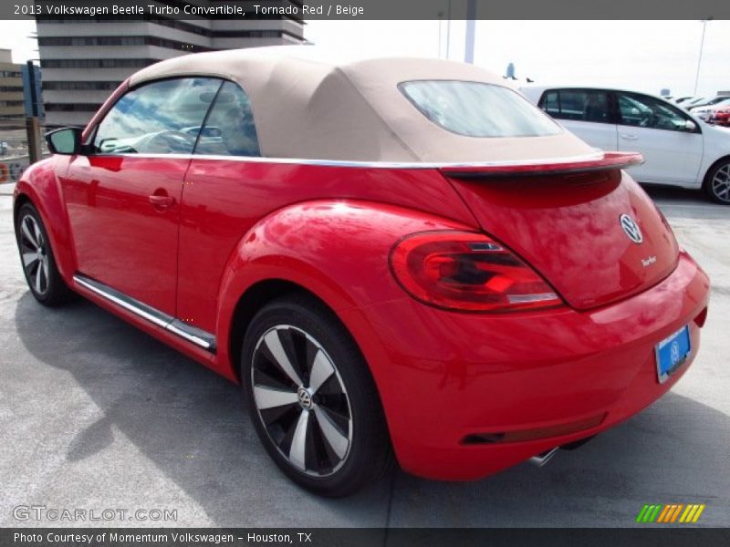 Tornado Red / Beige 2013 Volkswagen Beetle Turbo Convertible