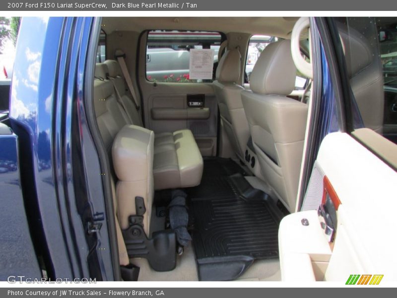 Dark Blue Pearl Metallic / Tan 2007 Ford F150 Lariat SuperCrew