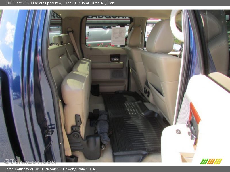 Dark Blue Pearl Metallic / Tan 2007 Ford F150 Lariat SuperCrew
