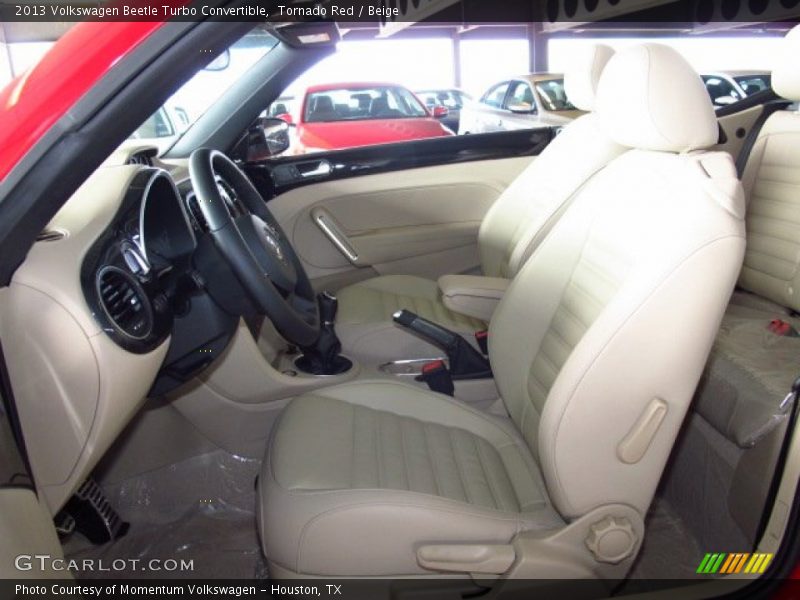 Tornado Red / Beige 2013 Volkswagen Beetle Turbo Convertible