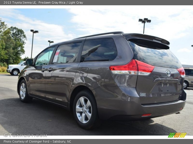 Predawn Gray Mica / Light Gray 2013 Toyota Sienna LE