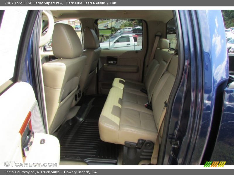 Dark Blue Pearl Metallic / Tan 2007 Ford F150 Lariat SuperCrew