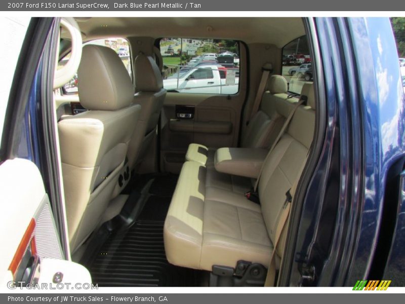 Dark Blue Pearl Metallic / Tan 2007 Ford F150 Lariat SuperCrew