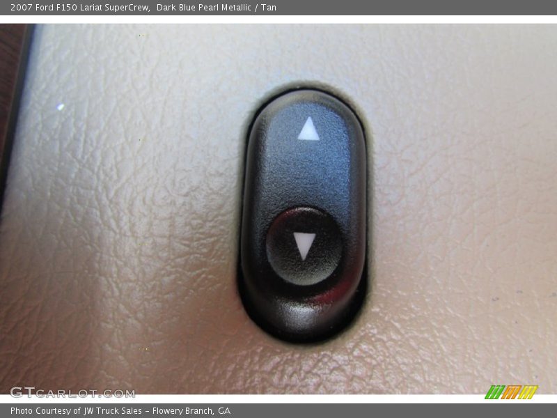 Dark Blue Pearl Metallic / Tan 2007 Ford F150 Lariat SuperCrew