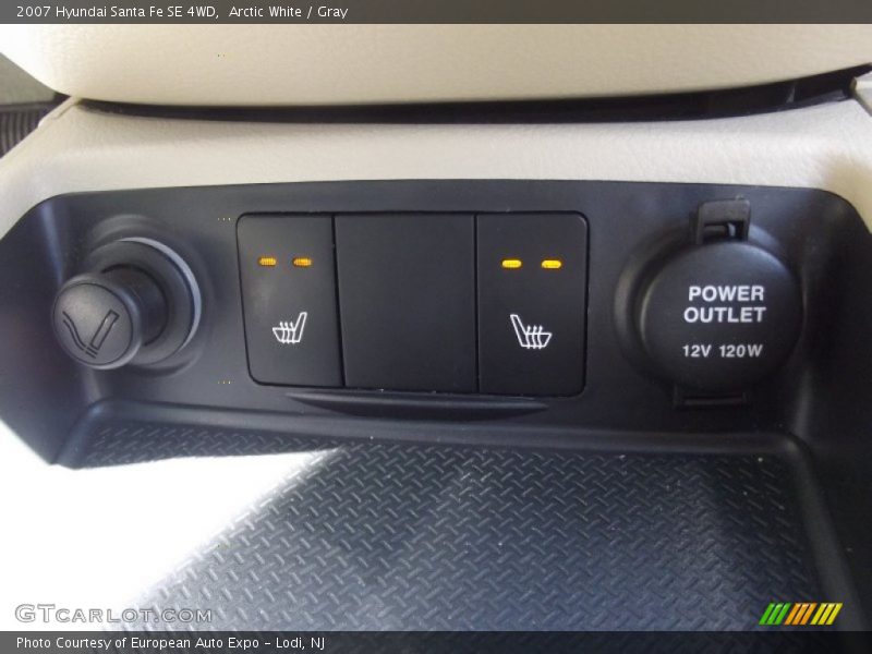 Arctic White / Gray 2007 Hyundai Santa Fe SE 4WD