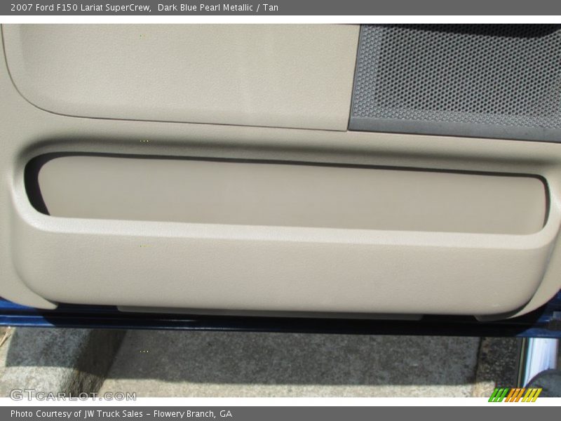 Dark Blue Pearl Metallic / Tan 2007 Ford F150 Lariat SuperCrew