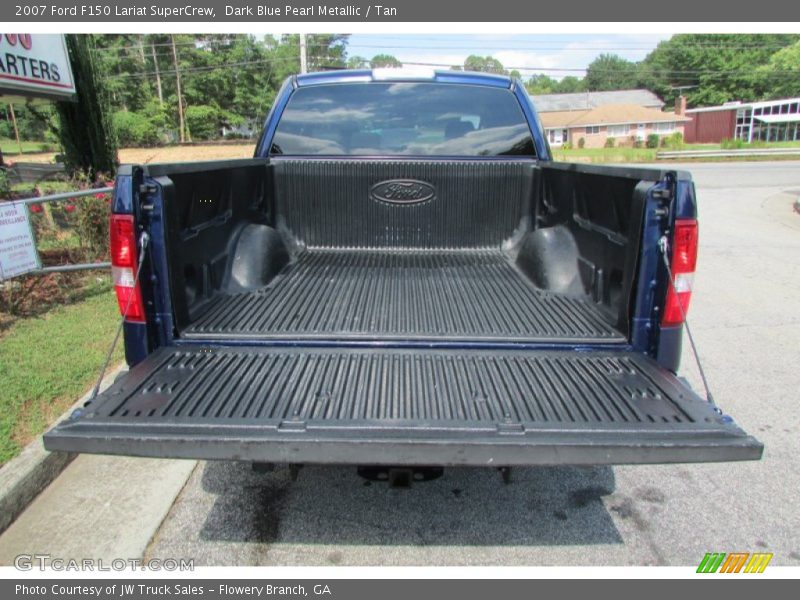 Dark Blue Pearl Metallic / Tan 2007 Ford F150 Lariat SuperCrew