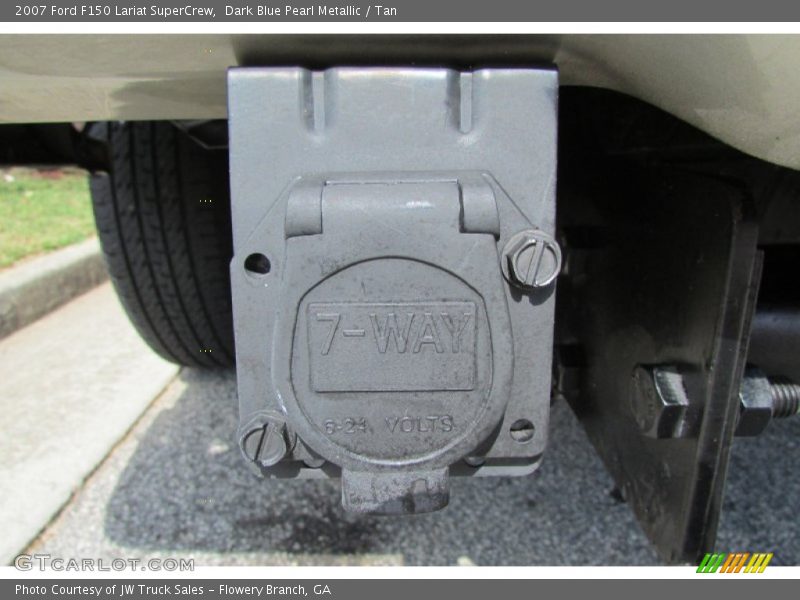Dark Blue Pearl Metallic / Tan 2007 Ford F150 Lariat SuperCrew