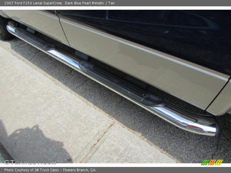 Dark Blue Pearl Metallic / Tan 2007 Ford F150 Lariat SuperCrew