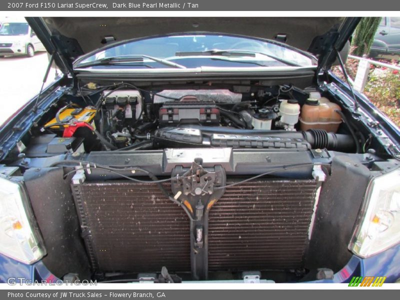 Dark Blue Pearl Metallic / Tan 2007 Ford F150 Lariat SuperCrew