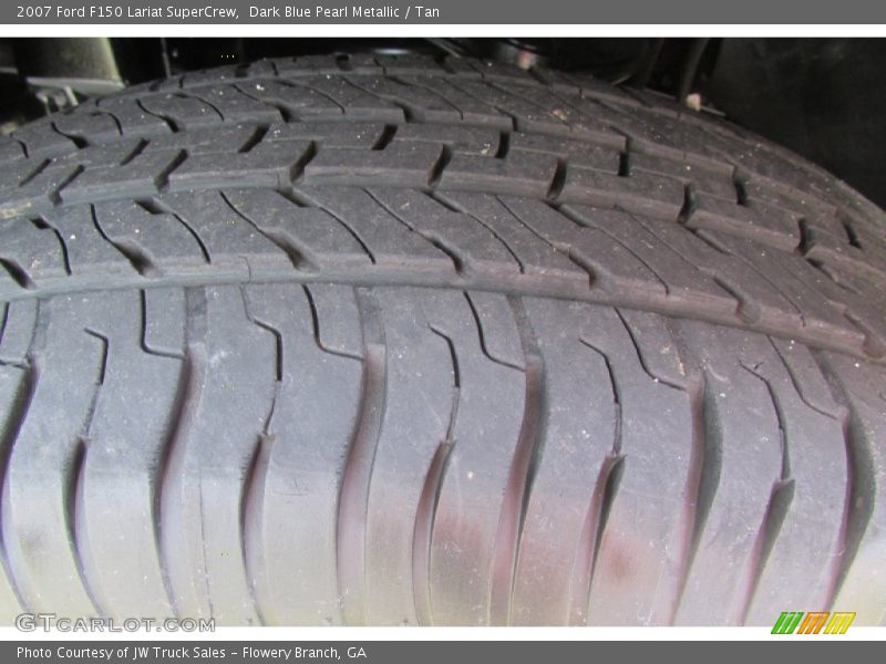 Dark Blue Pearl Metallic / Tan 2007 Ford F150 Lariat SuperCrew