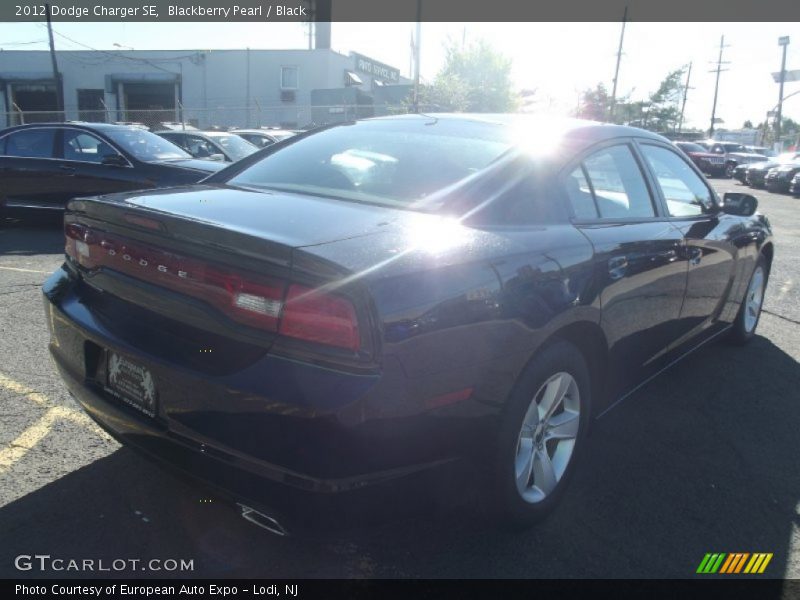 Blackberry Pearl / Black 2012 Dodge Charger SE