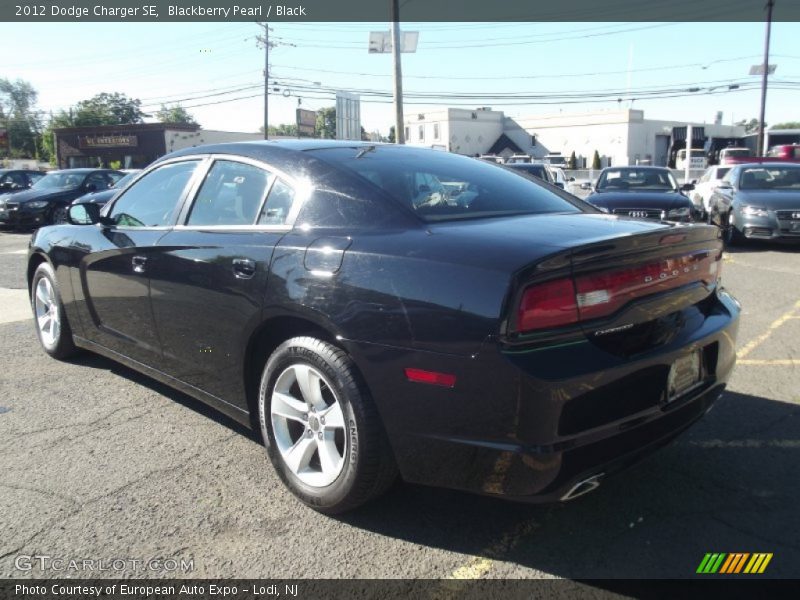 Blackberry Pearl / Black 2012 Dodge Charger SE