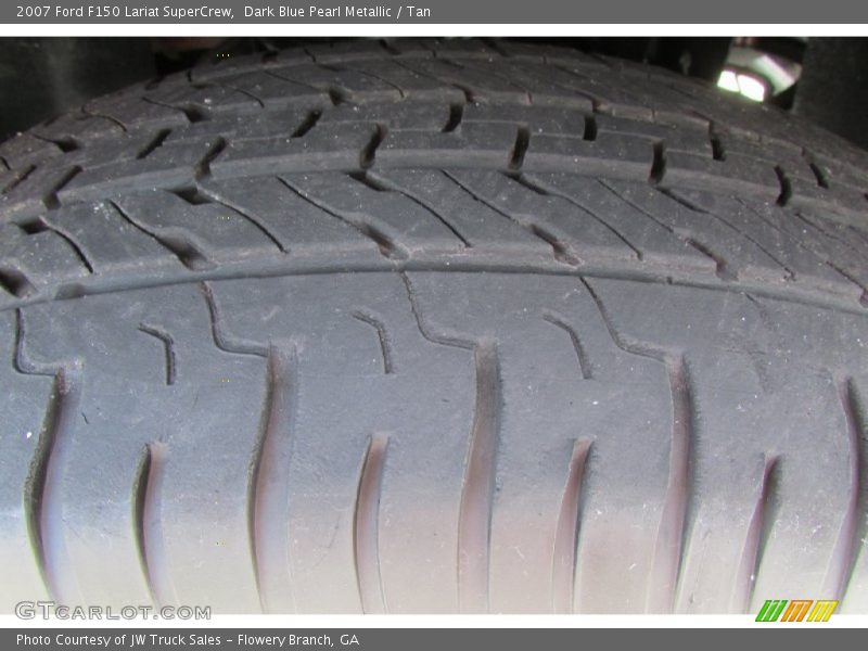 Dark Blue Pearl Metallic / Tan 2007 Ford F150 Lariat SuperCrew
