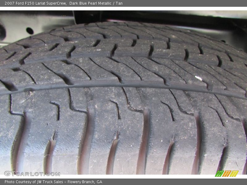 Dark Blue Pearl Metallic / Tan 2007 Ford F150 Lariat SuperCrew