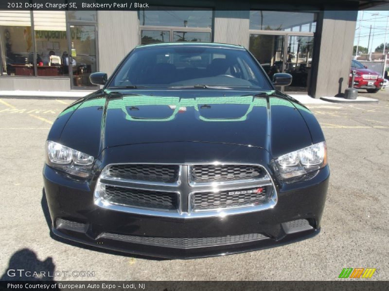 Blackberry Pearl / Black 2012 Dodge Charger SE