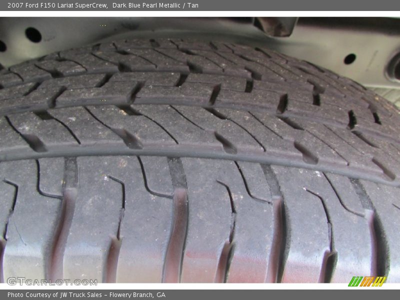 Dark Blue Pearl Metallic / Tan 2007 Ford F150 Lariat SuperCrew