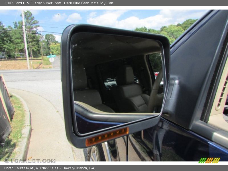 Dark Blue Pearl Metallic / Tan 2007 Ford F150 Lariat SuperCrew