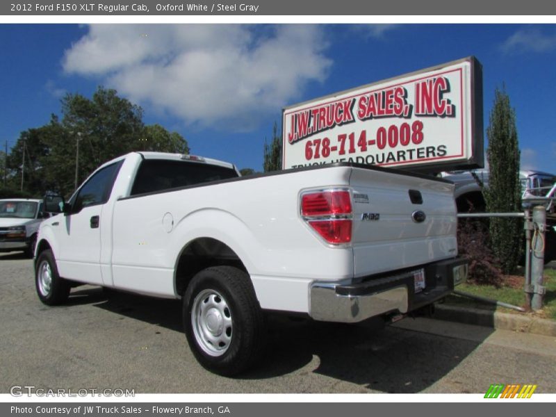 Oxford White / Steel Gray 2012 Ford F150 XLT Regular Cab