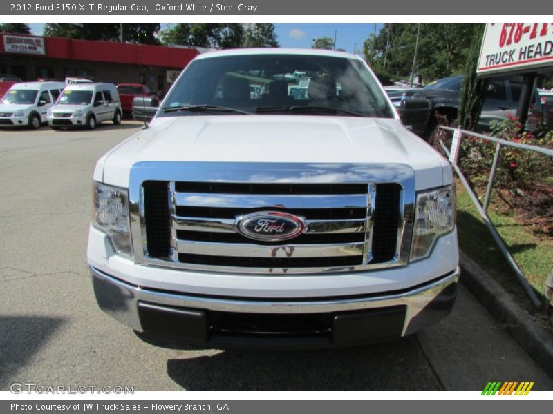 Oxford White / Steel Gray 2012 Ford F150 XLT Regular Cab